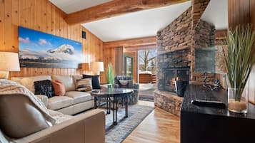 TV connectée, cheminée