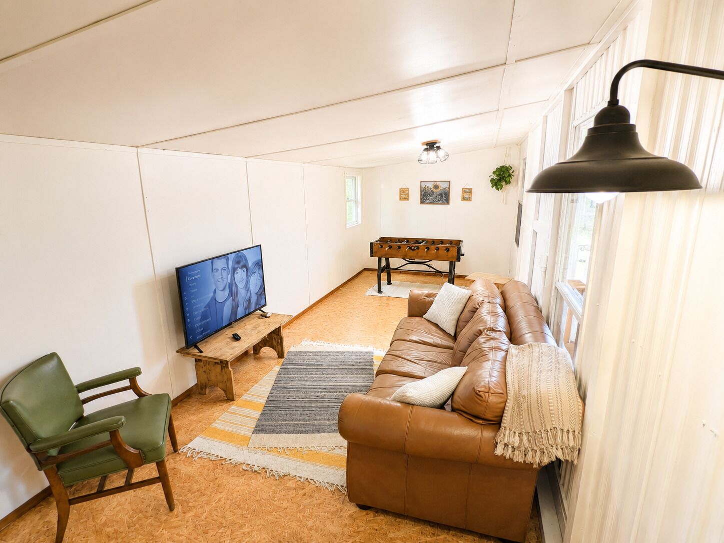 Smart-tv en tafelvoetbal
