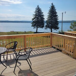 Terrace/patio - Modern Retreat on Lake Superior, close to snowmobile trails (Baraga)