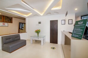 Sittområde i lobbyn