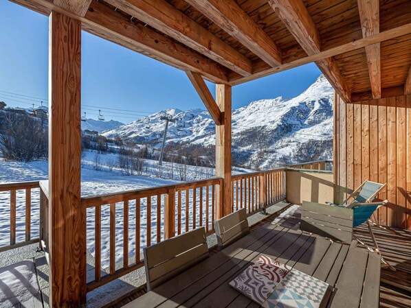 Property grounds - Ski-in/Ski-out apartment, 3 bedrooms + bunk beds, terrace, Le Levassaix (Saint-Martin-de-Belleville)