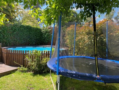 Charming 1930s Home: Pool, Trampoline, Next to Loire, Bikes Included