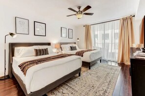 1 غرفة نوم ومكتب ومكواة/لوح كي وسرير سفر