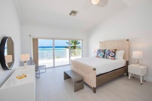 4 bedrooms, desk, free WiFi, bed sheets - Iggy Blue: Rum Point Villa w/Pool, Spa, & Snorkeling Beachfront. (Rum Point)
