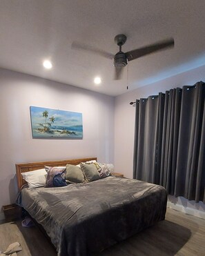 2 bedrooms, iron/ironing board, free WiFi, bed sheets