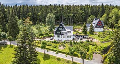 Maisonette apartment on the top floor with fireplace on the edge of the forest