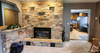 Cozy king bed suite, minutes away from ski resorts, snowmobile, and ATV trails.