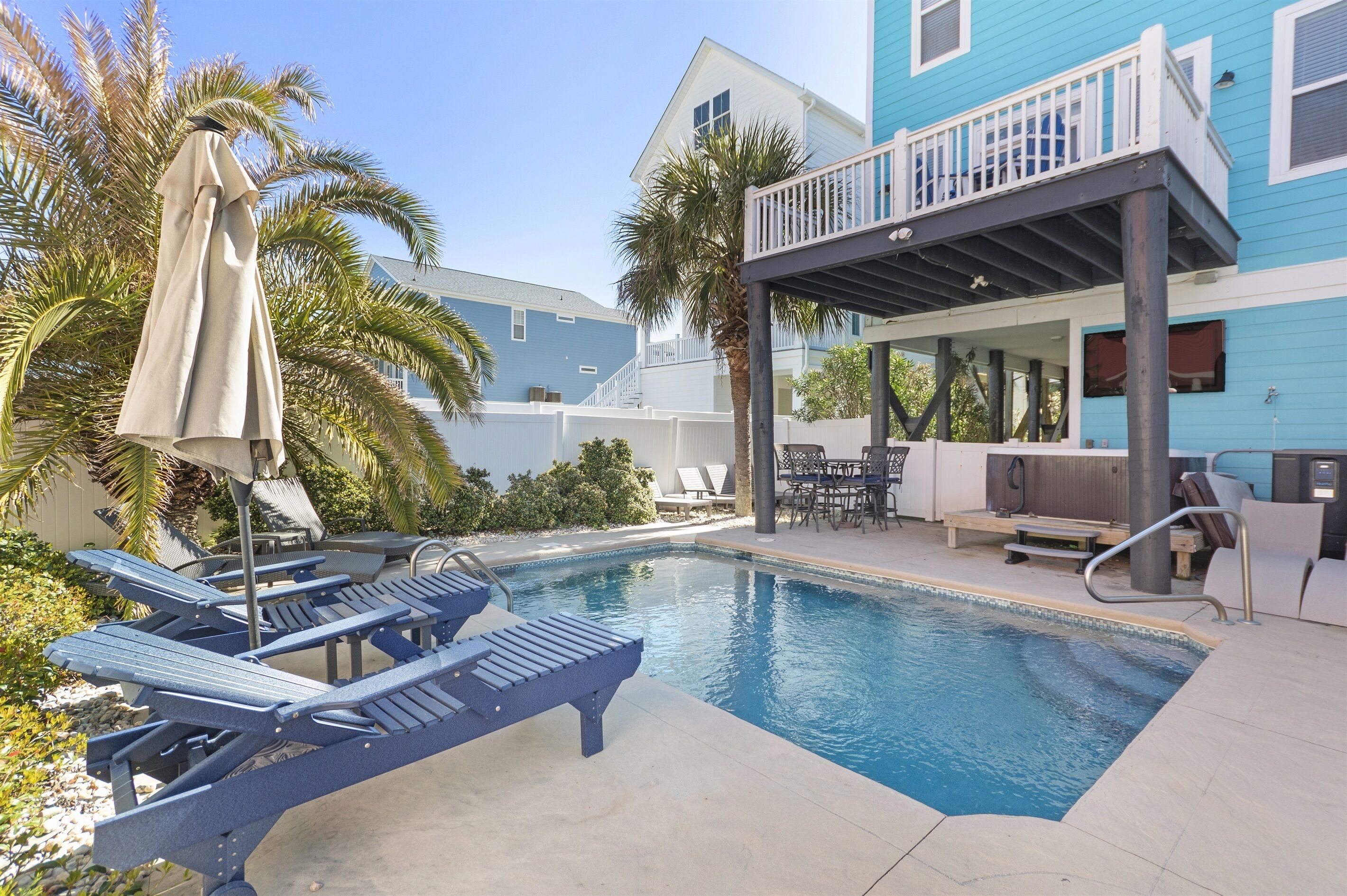 Una piscina riscaldata