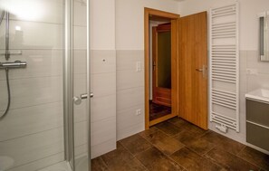 Shower, hair dryer