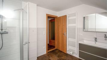 Shower, hair dryer