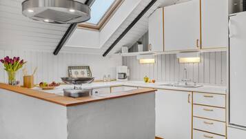 Køleskab, ovn, kogeplade, opvaskemaskine