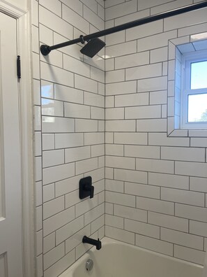 Apartment | Bathroom | Hair dryer, towels - 4P Properties (Cando)