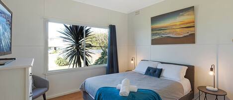 4 slaapkamers, een strijkplank/strijkijzer, wifi, beddengoed