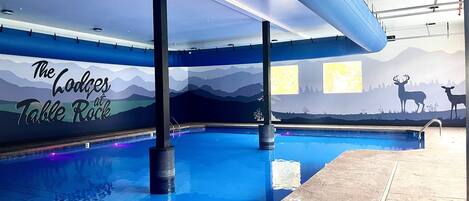 Indoor pool, a heated pool