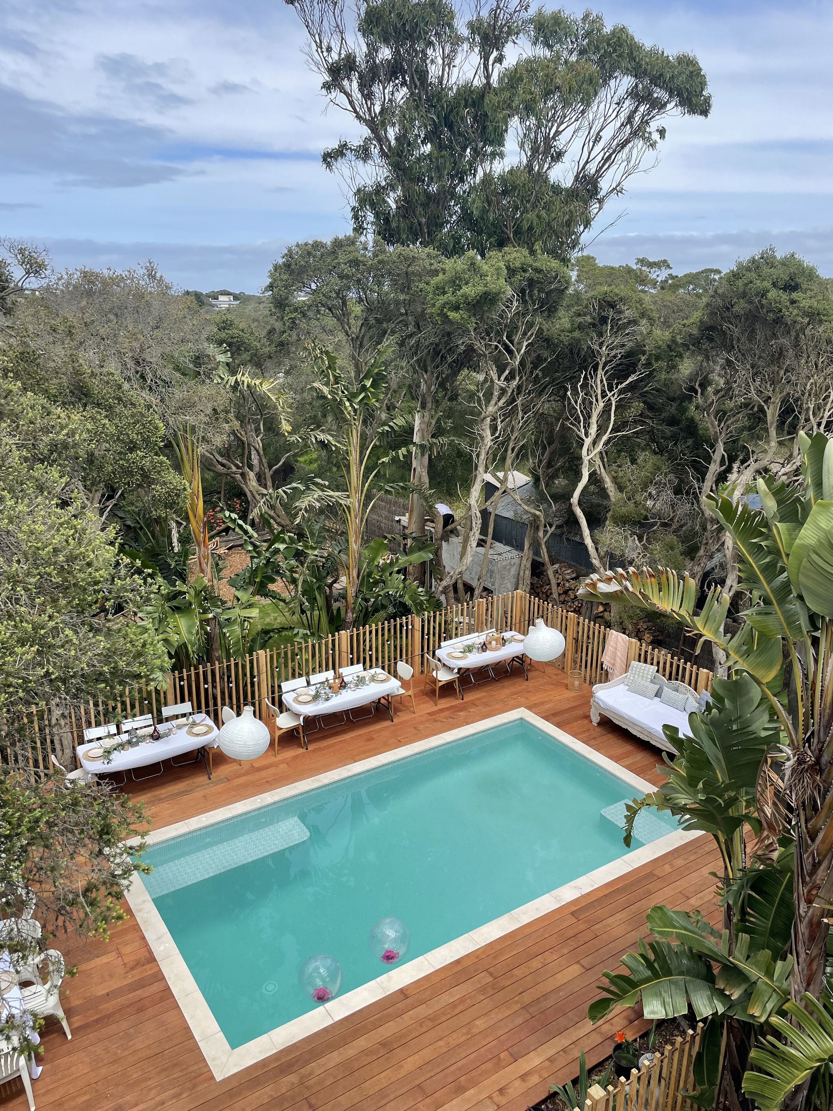 Piscine extérieure, piscine chauffée