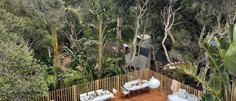 Piscine extérieure, piscine chauffée