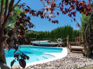 Outdoor pool - waterfall house (Iznájar)