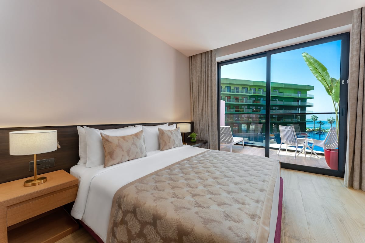 1 quarto, roupas de cama premium, edredons de pluma, frigobar