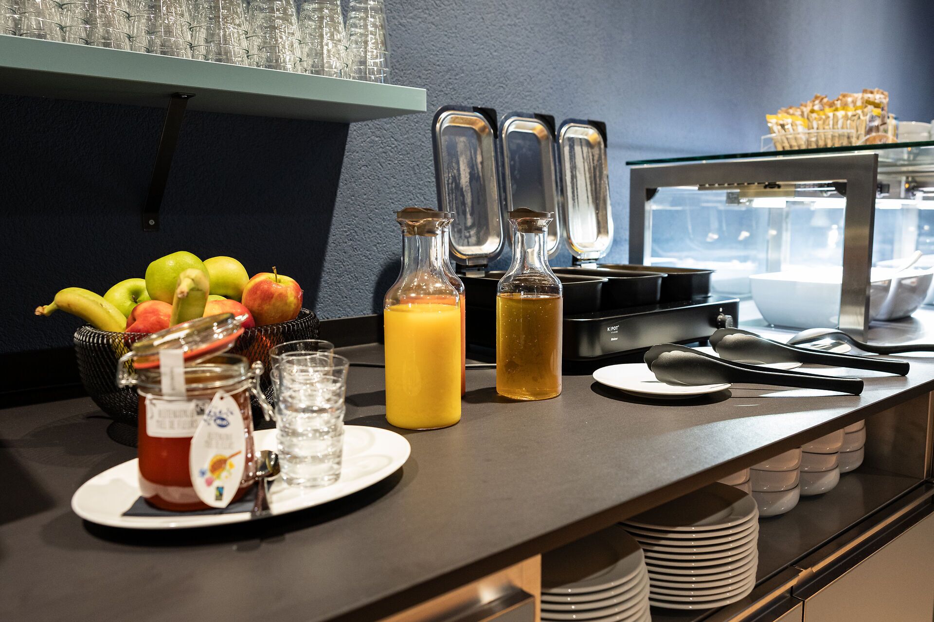 Colazione self-service a pagamento, servita tutte le mattine 