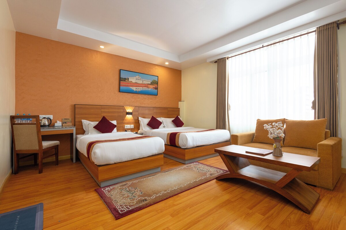 Family Room, Multiple Beds | Minibar, desk, laptop workspace, soundproofing