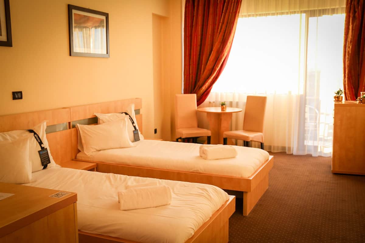 City Twin Room, 2 Twin Beds, Balcony, City View | Egyptian cotton sheets, premium bedding, memory foam beds, minibar
