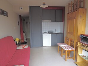 Living area - 100m from the slopes, PANORAMIC VIEW not overlooked, Apt 4.5 places, Résid. calm. (Saint-Lary-Soulan)