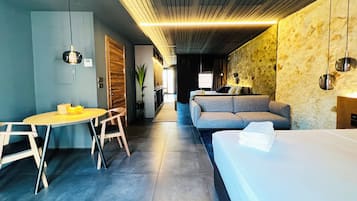 Executive Studio | Premium bedding, Select Comfort beds, individually decorated