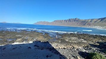 En la playa