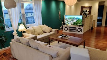 TV, books, stereo