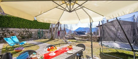 Family House, Multiple Bedrooms, Mountainside (Mila Bike with wi-fi) | Outdoor dining