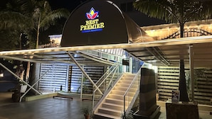 A hotel entrance with a prominent sign reading "BEST PREMIER MAITAMA RESIDENCE." - BEST PREMIER MAITAMA RESIDENCE (Abuja)