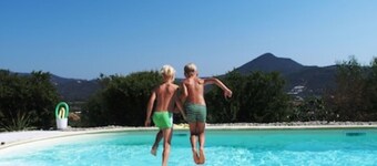 3 Beautiful hillside holiday rental with sea views and pool