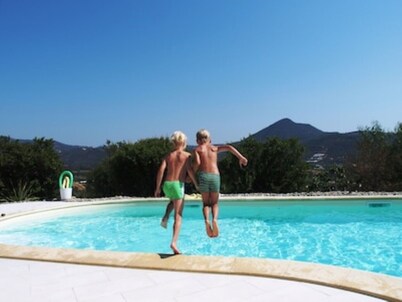  Beautiful hillside holiday rental with sea views and pool