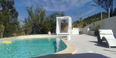  Beautiful hillside holiday rental with sea views and pool