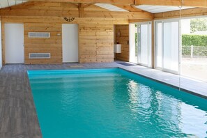 Indoor pool, a heated pool