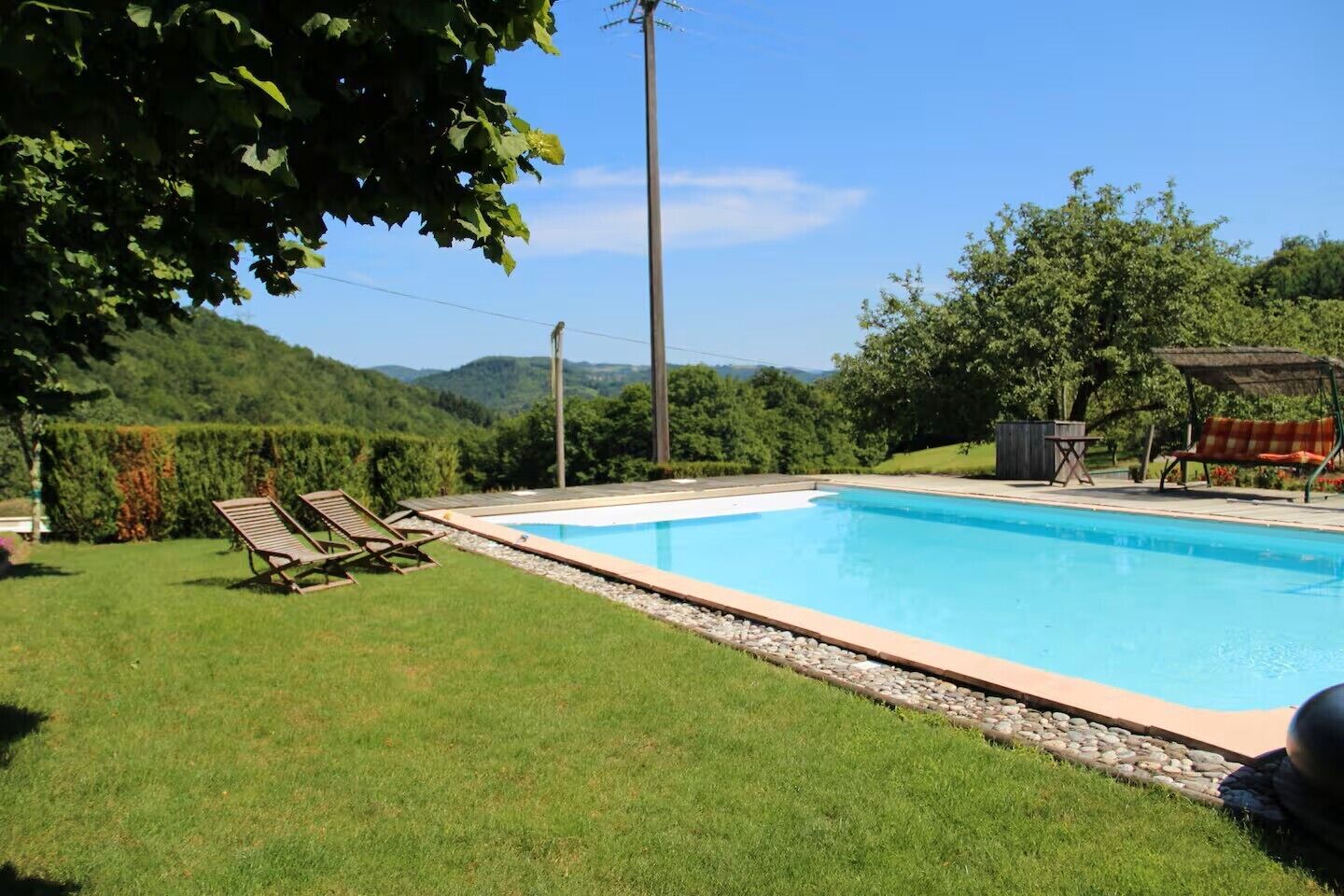 Piscine extérieure, piscine chauffée