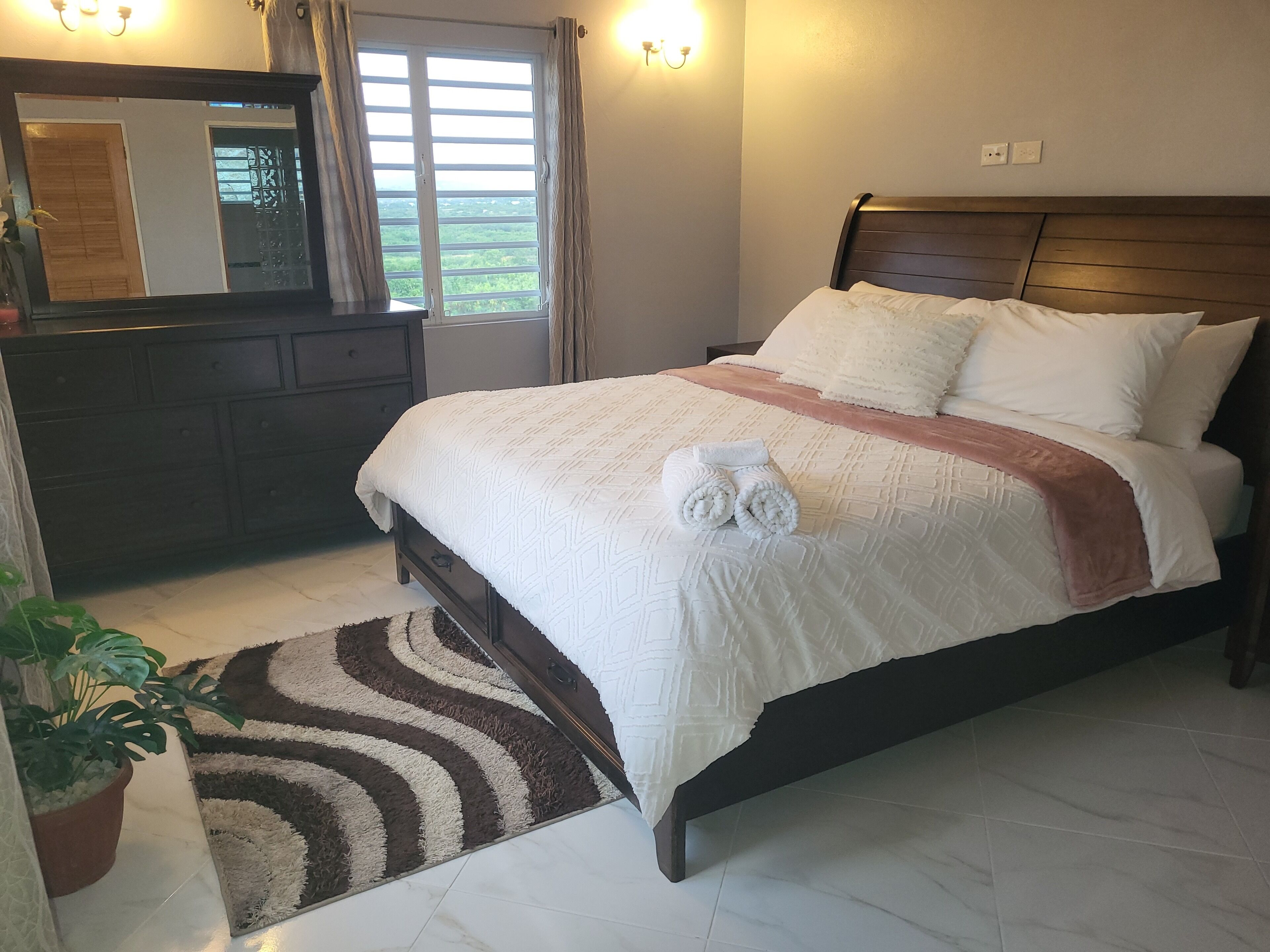 Master bedroom with king bed