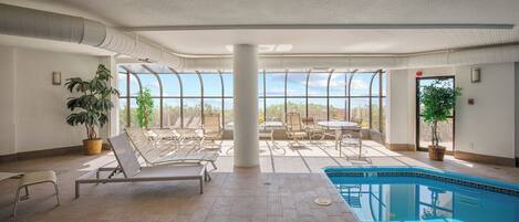 Indoor pool, a heated pool