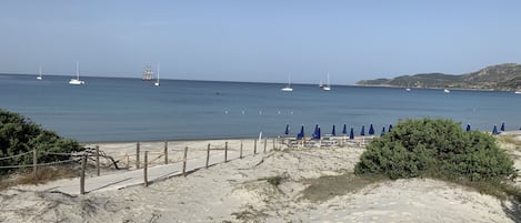 Vista a la playa o el mar