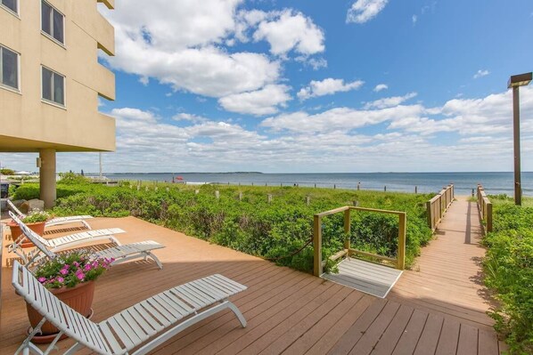 Terrace/patio - Oceanfront Seawatch Condo unit 302 (Old Orchard Beach)