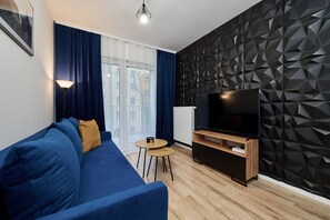 Apartment, 1 Bedroom, Balcony | 1 bedroom, bed sheets - Wroc ław Nowa Manufaktura Apartments (Wroclaw)