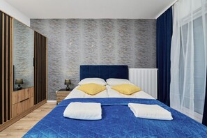 Apartment, 1 Bedroom, Balcony | 1 bedroom, bed sheets - Wrocław Nowa Manufaktura Apartments (Wroclaw)