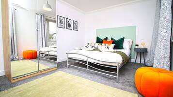 5 dormitorios, sábanas de algodón egipcio, sistema de insonorización