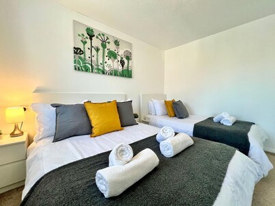 Delightfully decorated 2-bedroom home.