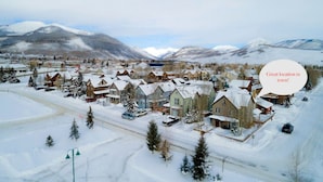 A model town with snow-covered houses and mountains in the background. - In the Town of Crested Butte! Near parks, trails, shops & restaurants (Crested Butte)