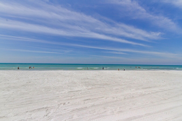 Sun-loungers, beach towels
