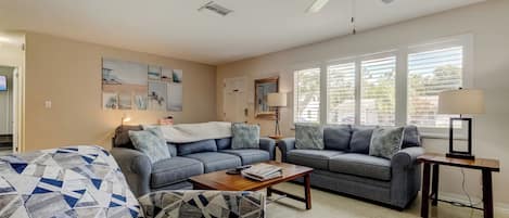 Smart TV, video games, DVD player, books