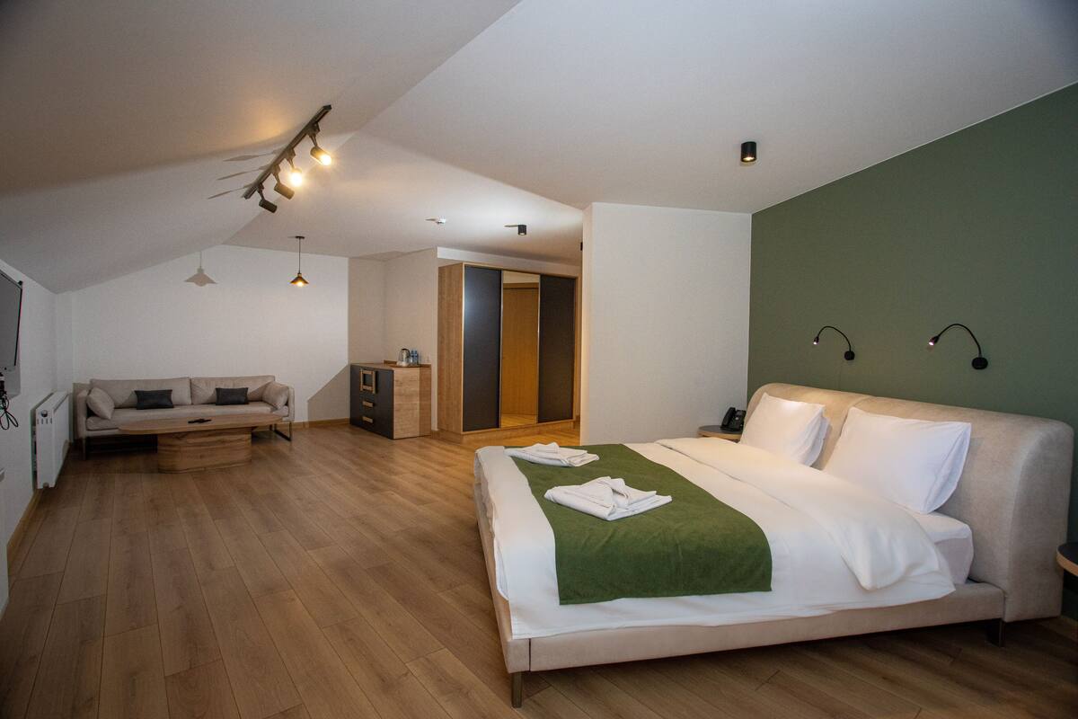 Deluxe Studio | In-room safe, desk, soundproofing, iron/ironing board