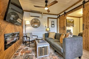 TV connectée, cheminée