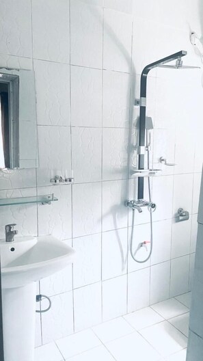 Apartment | Bathroom | Shower, towels, toilet paper